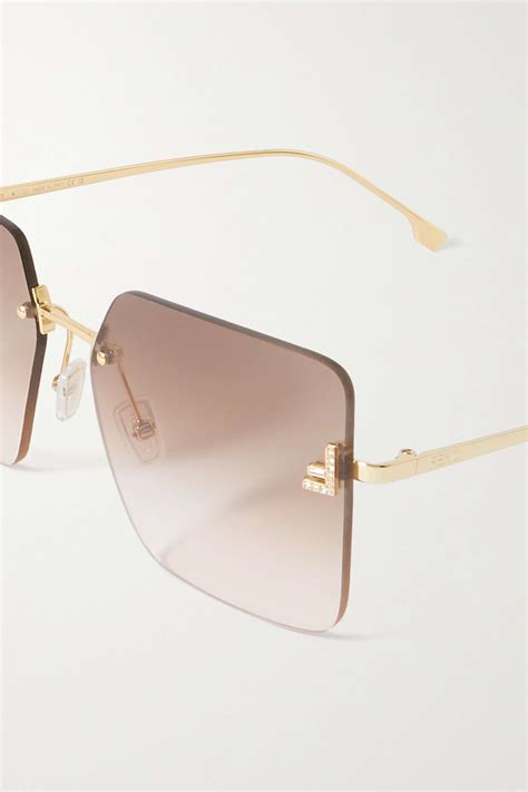 fendi gold mirror sunglasses|fendi sunglasses outlet.